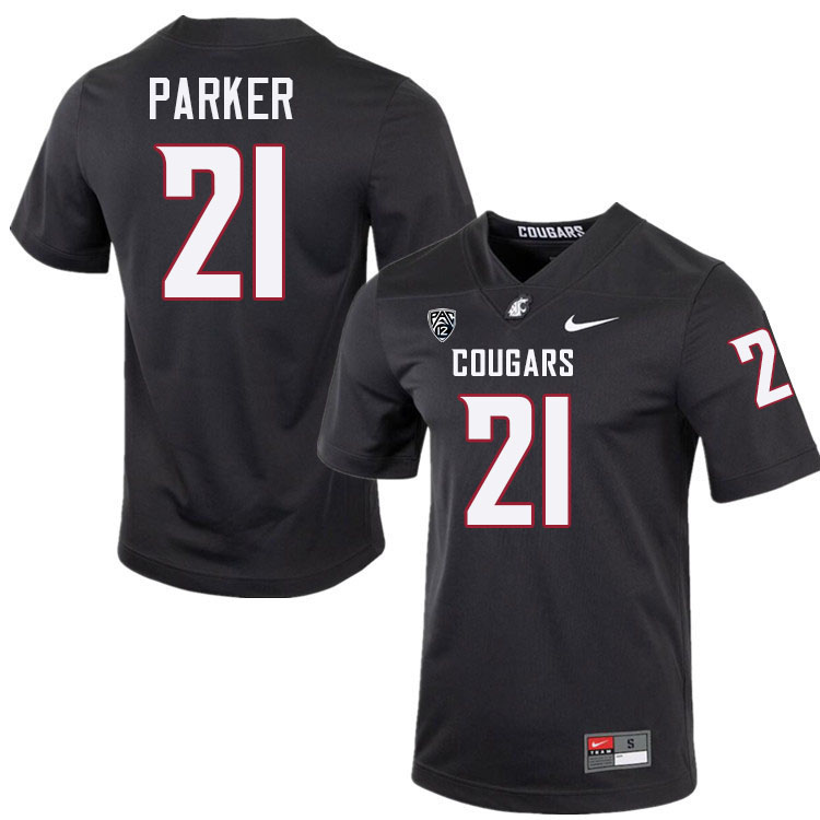 Wayshawn Parker WSU Cougars Jersey.Washington State Cougars #21 Wayshawn Parker Jersey Youth-Charcoa